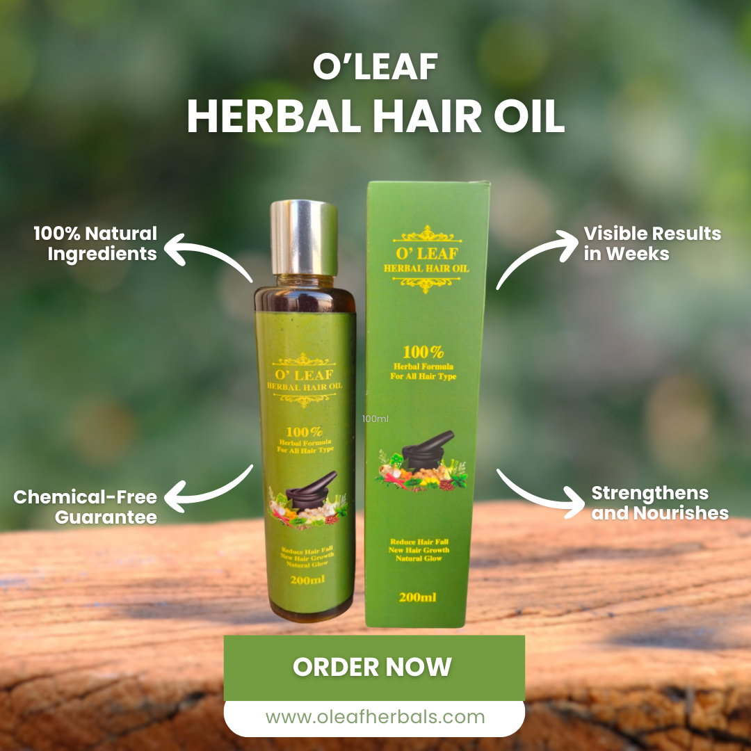 O'LEAF Herbal Hair Oil For Dry Damaged Hair Men And Women